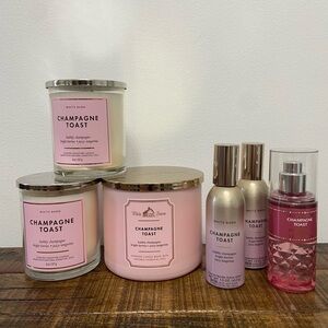 Bath and Body Works Champagne Toast Bundle